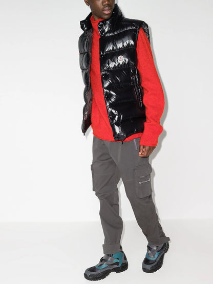 Moncler gilet matelassé Tibb à patch logo