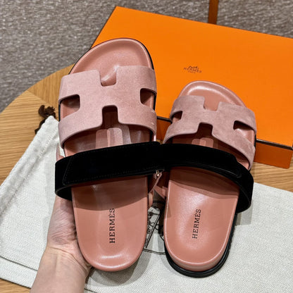 Sandales Chypre Hermès Rose & Noir