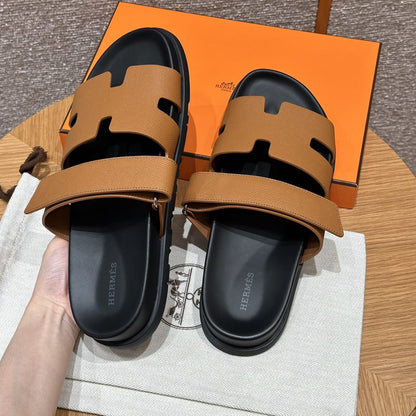 Sandales Chypre Hermès Marron