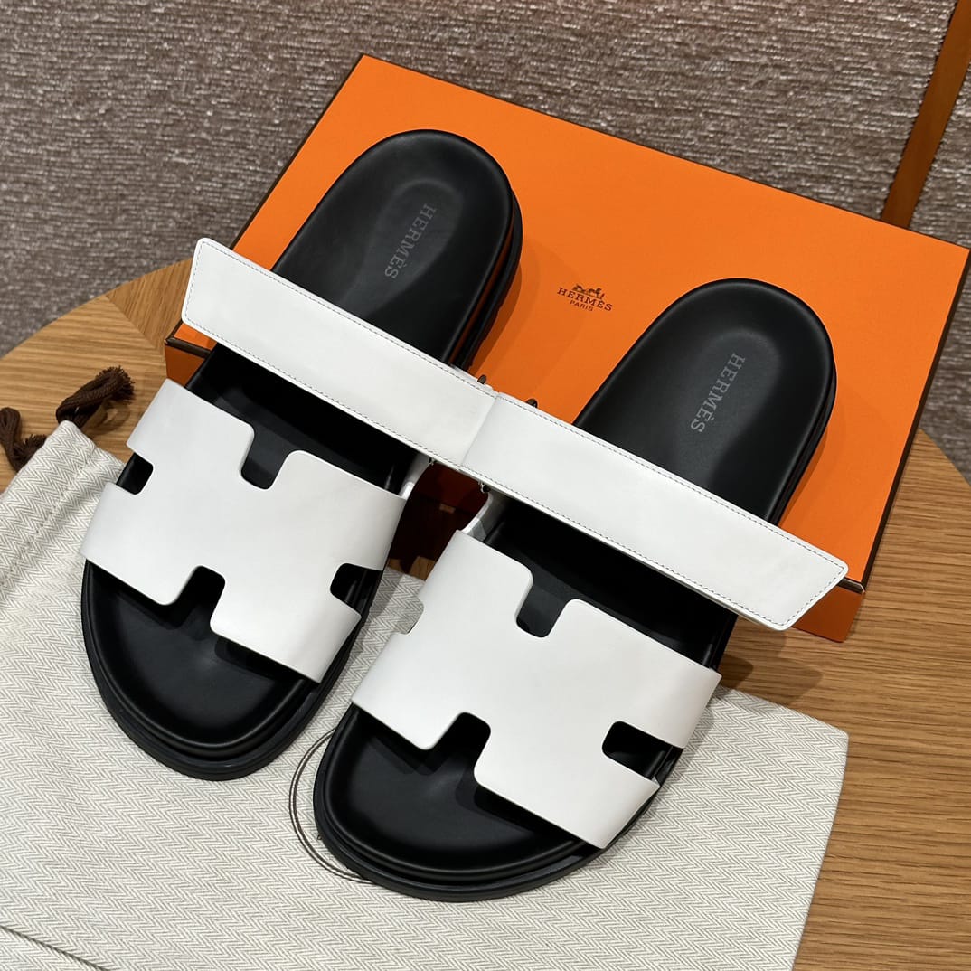 Sandales Chypre Hermès Blanc