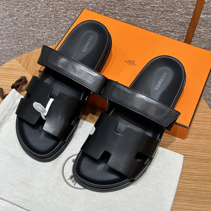Sandales Chypre Hermès Noir