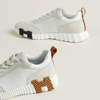 Hermès Bouncing blanc/maron/noir